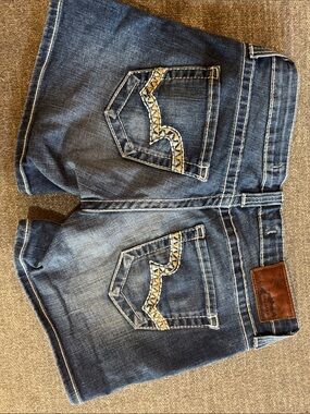 Big Star Women's Dark Blue Denim Jeans with Embroidered Back Pockets